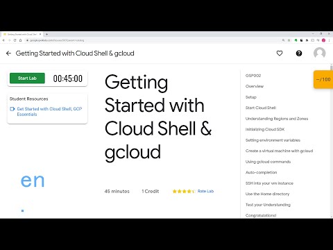 Qwiklabs: Getting Started with Cloud Shell & gcloud