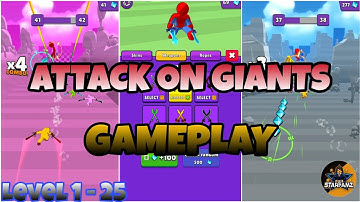 Attack on Giants || GAMEPLAY [Level 1-25]