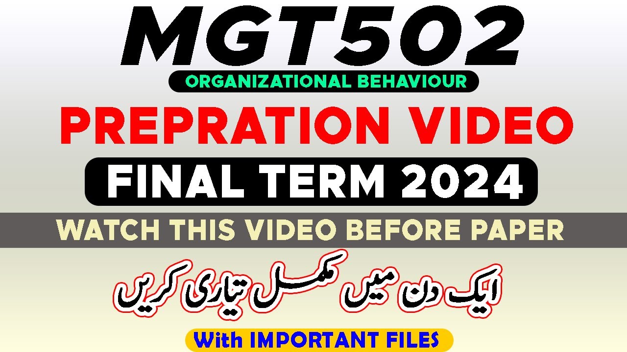 mgt502 final term paper 2022