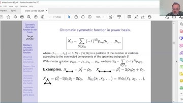 Sergei Chmutov Symmetric chromatic function in star basis