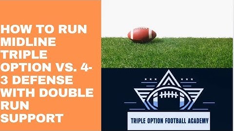 How to Run Midline Triple Option vs. 4-3 Defense with Double Run Support