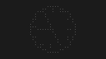 analog clock in terminal by Hajime Suzuki