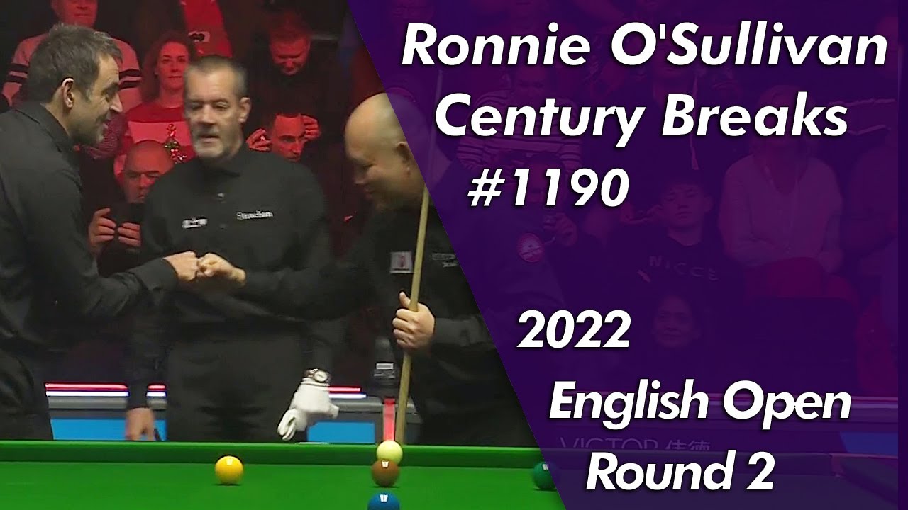 Ronnie OSullivan Century Breaks 1190 Highlights 2022 English Open Round 2ᴴᴰ