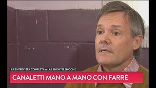Ricardo Canaletti Mano A Mano Con Farré, Condenado Por Asesinar A Su Esposa