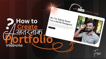 Free Portfolio Website on Blogger | Full Tutorial with Free Source Code by Tabrej Azam