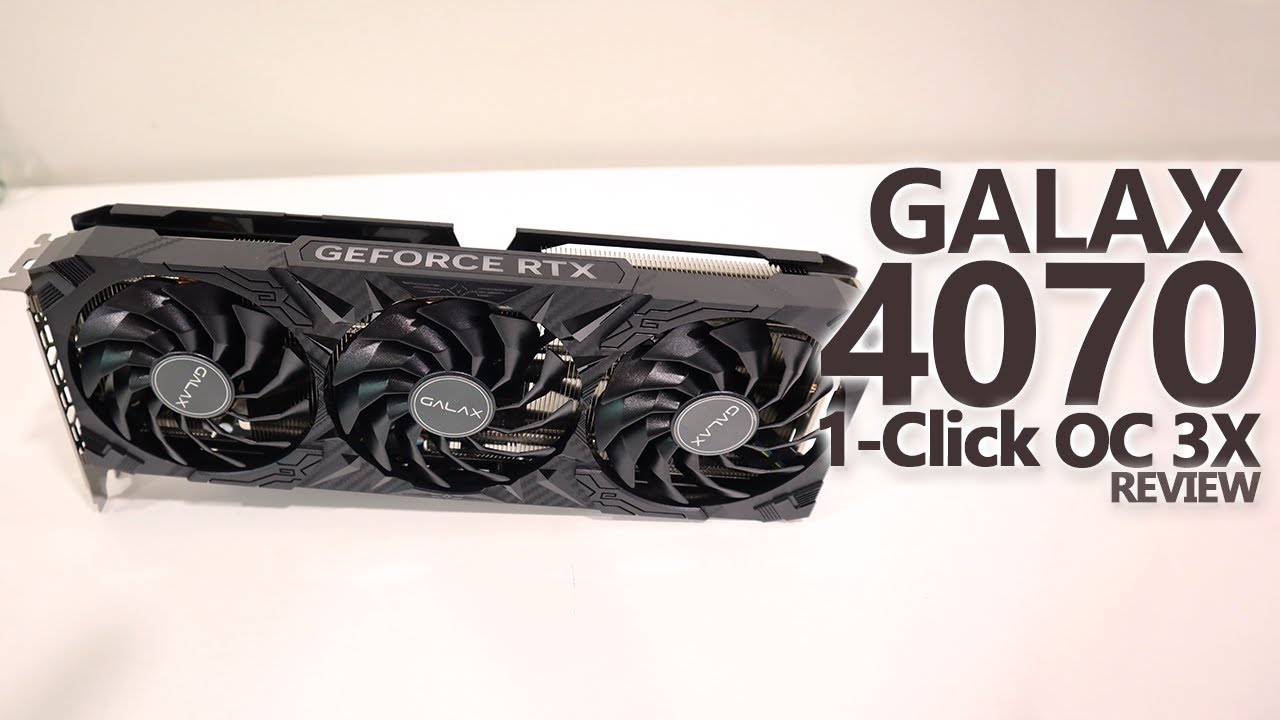 Placa de Vídeo Galax NVIDIA GeForce RTX 4070 1-Click OC 2X, 12GB