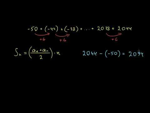 დამუშავებული მაგალითი: არითმეტიკული მწკრივები (ჯამის გამოსახულება)