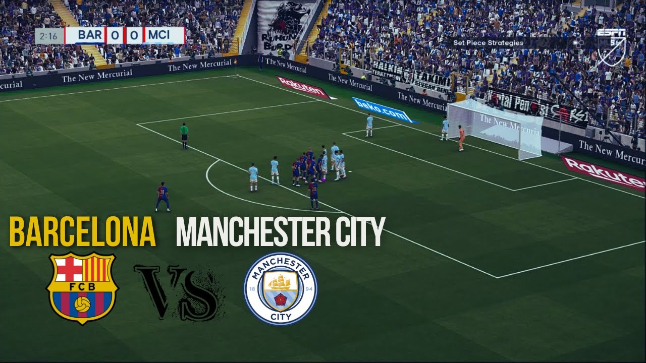 BARCELONA VS MANCHESTER CITY - PRE SEASON - CLUB FRIENDLY MATCH 2024/25 ...