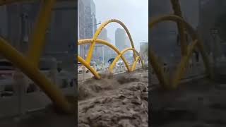 À la suite du typhon Doksuri à Pékin, en Chine 🌬️⛈️📍Chine Pékin (31.07.2023)