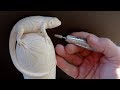 Carving a Fence Lizard and Rattlesnake Walking Stick