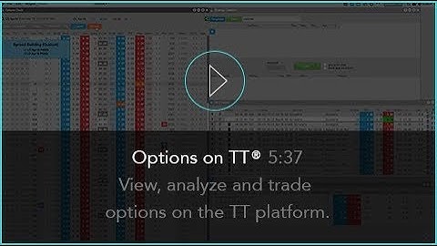 Options on TT® | Futures Trading Platform