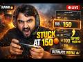 ROAD TO TOP 100! 🔥 STUCK AT 150 RANK IN ULTIMATE ROYALE 😡 | TMG MK live