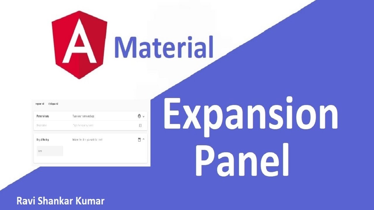 Angular Material Expansion Panel | Angular Material Tutorial 13