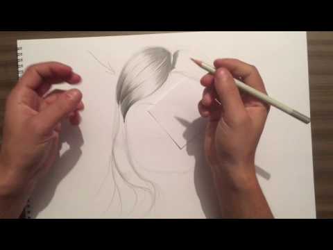 Temel Karakalem Resim Portre Dersleri 8:Saç Çizimi