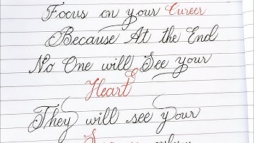 English writing kaise sudhare / How to improve cursive writing. One page handwriting practice.