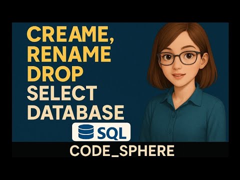 SQL Tutorial on Create Rename Drop Select Database | Database ...