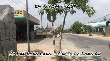 Bán Đất Thổ Cư gần Chợ Long Cang - Tỉnh Lộ 833B Cần Đước Long An ĐT 078 666 8368