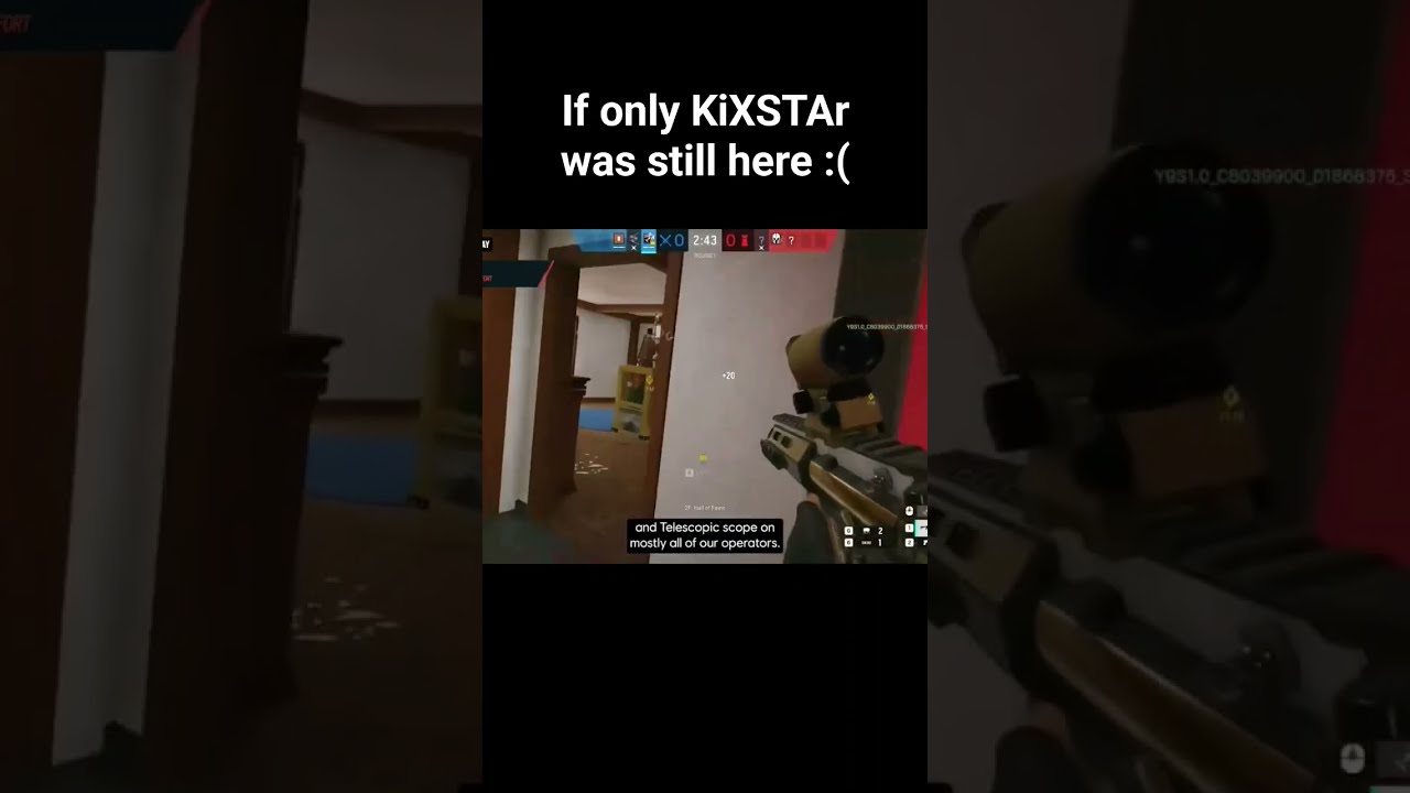 If Only KiXSTAr Was Still Here To See This R6 R6siege Rainbowsixsiege Ashr4c Kixstar Kix Acog