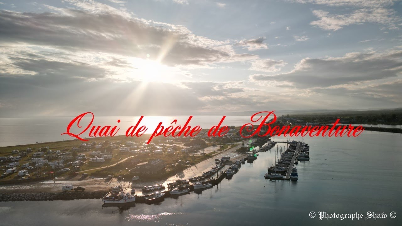 Quai de pêche de Bonaventure Québec Canada 🍁 Mavic Mini3 Pro ☀️2023