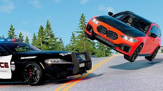 Police Chase and Epic Car Crashes | BeamNG.Drive #26