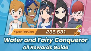 Water and Fairy Conqueror High Score Event: 200,000 Points All Rewards Guide | Pokémon Masters EX