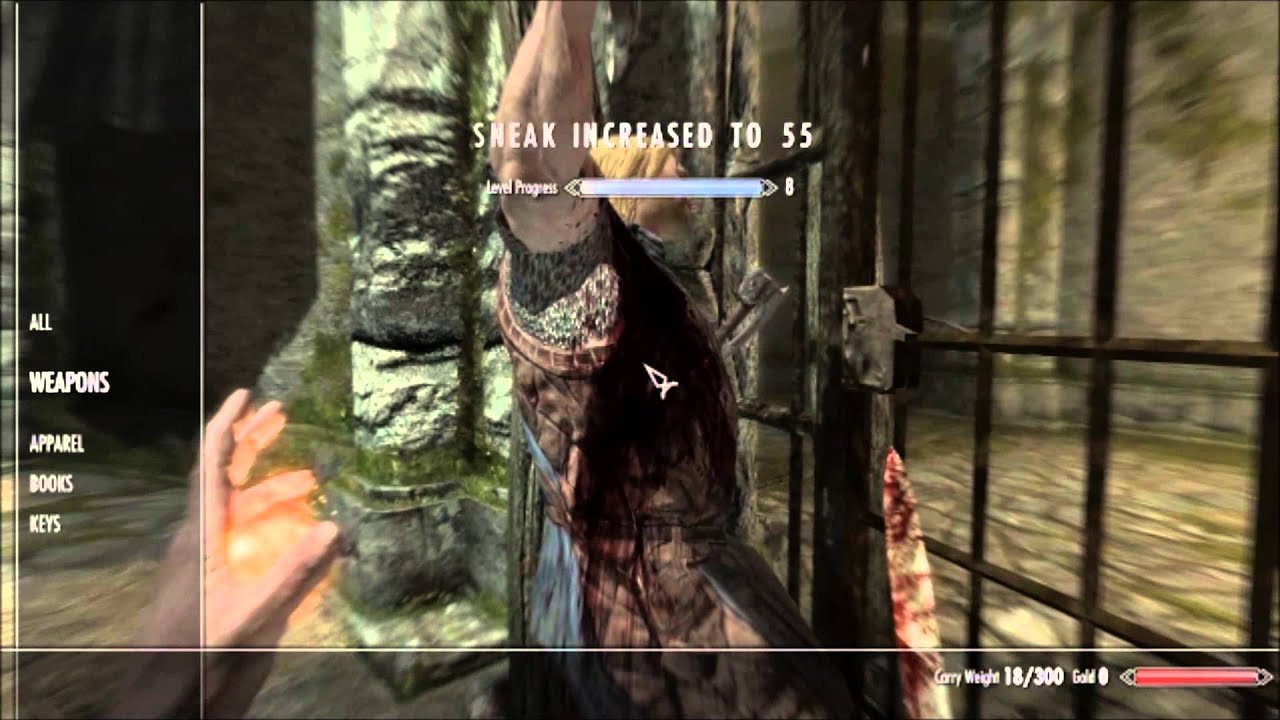 skyrim level sneak at beginning skyrim level sneak at beginning