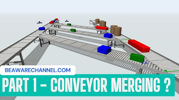 How to Create Conveyor Merging Logic in FlexSim Simulation | Part 1 | Training Module |Leansimcorp