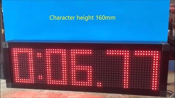 LED Count Up Timer M:SS:MS | Large Count up timer | Large Production Timer | Digital LED Timer | JT