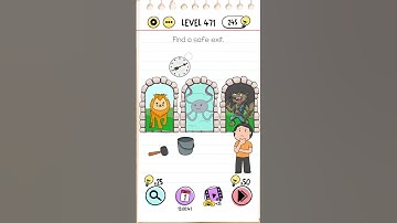 Brain Test Level 471   Find a safe exit #braintest