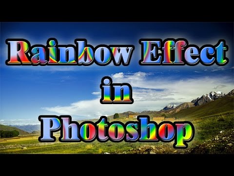 photoshop cs Rainbow effects tutorial || photoshop cs tutorials in hindi