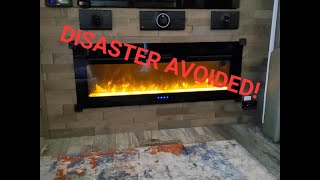 Riverstone Legacy 42FSKG ~ DISASTER Avoided ~ Hack to protect glass panel