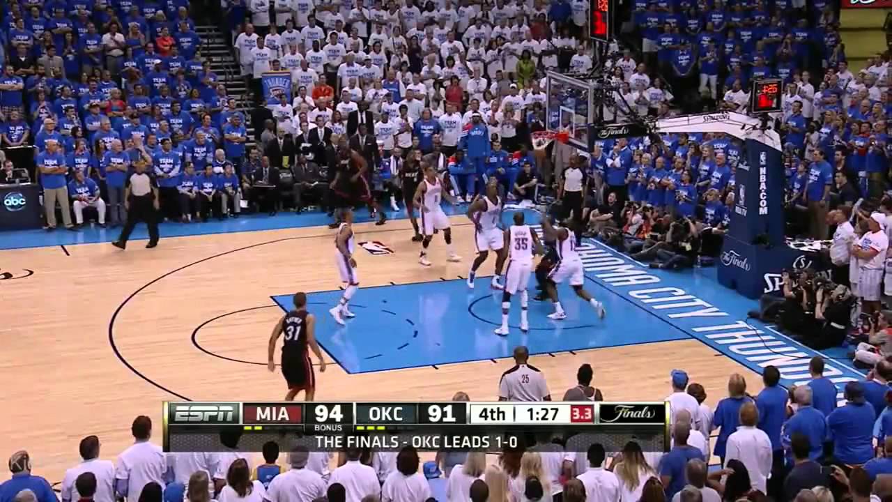 Lebron James 32 points vs Oklahoma Thunder full highlights (2012 NBA Finals Game 2)