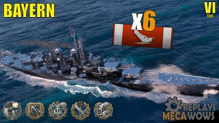 Bayern 6 Kills & 92k Damage | World of Warships Gameplay