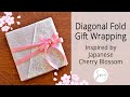 Sakura Themed Diagonal Half & Half Gift Wrapping