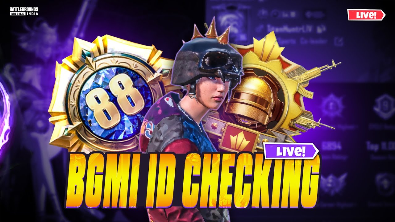 DAY - 50🔥BGMI iD CHECKING LIVE  👑kaun hai asli Khiladi 🔥 