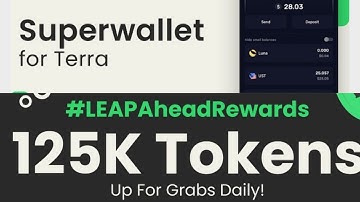 LEAP WALLET|| HOW TO MAKE IN-WALLET SWAPS AND EARN DAILY REWARDS 125,000 $LEAP  #Airdrops #terra