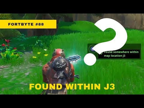 Video: Di Mana Untuk Mencari Fortbyte 88: Terdapat Di Dalam Lokasi Peta J3 Di Fortnite