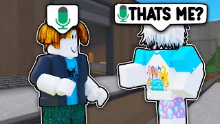 Wearing Strangers FIRST EVER AVATAR In MM2 VOICE CHAT... (Murder Mystery 2)
