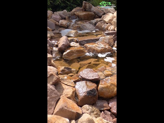 WATER STREAM: build it yourself & check FULL video in description!  @CarlTheLandscapeGuy #shorts class=