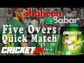 Cricket 24  5overs quick match pakistan vs new zealand  zoom byte gaming