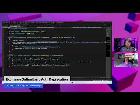 LIVE DEMO: Converting a basic auth EWS app with Exchange Online to use modern auth!