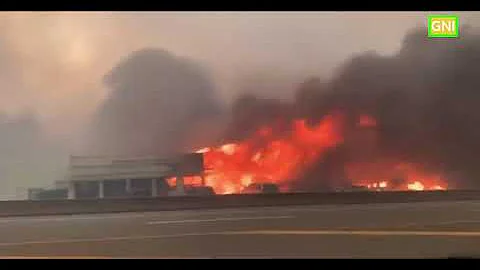 Evacuation orders issued in western Canada as fire guts town after record heat