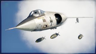 WIDOWMAKER | SUPERSONIC Gun & Bomb Runs (War Thunder F-104G)