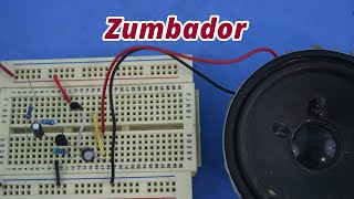 Circuito Zumbador o Buzzer con 2 Ttransistores