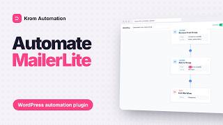 MailerLite WordPress Integration: Subscribers and Groups on Autopilot | Krom Automation