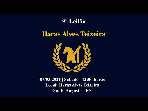 9º LEILÃO HARAS ALVES TEIXEIRA: OPORTUNIDADES IMPERDÍVEIS