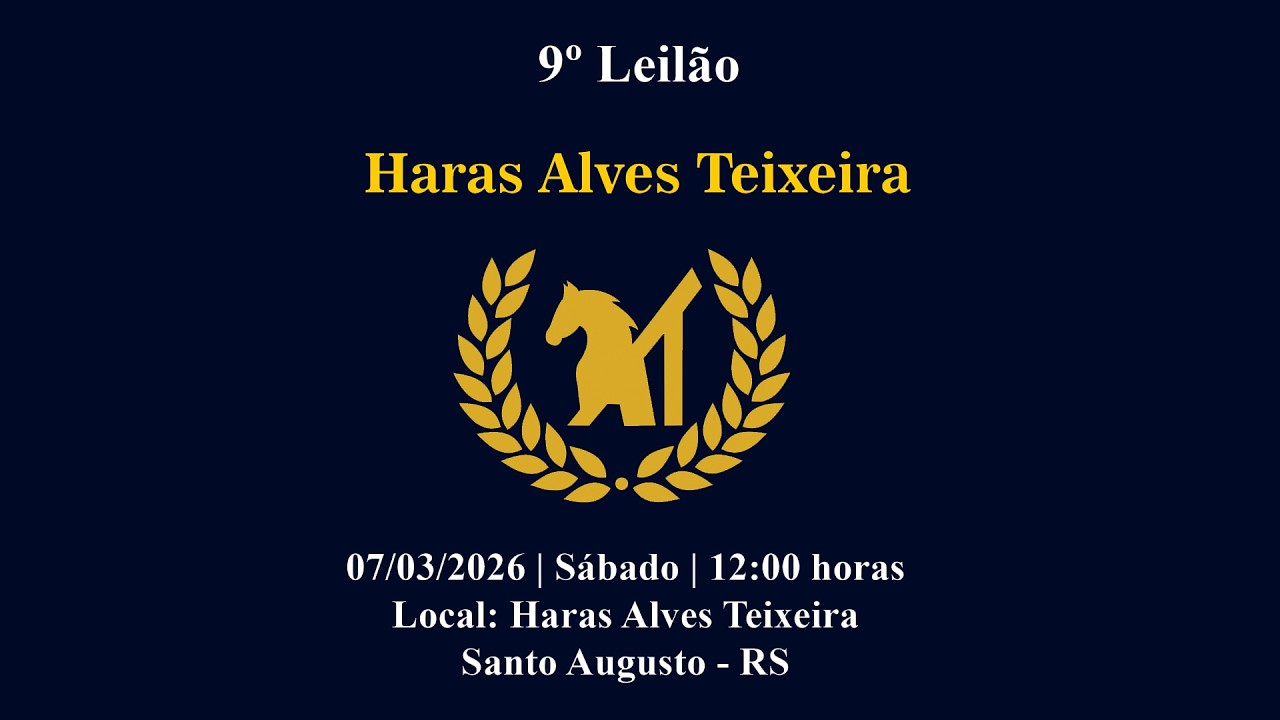 9º LEILÃO HARAS ALVES TEIXEIRA
