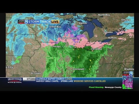 Strong spring storm brings strong winds, rain, snow and ice