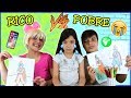 DESAFIO COLORINDO COM 3 CORES na Escola (3MARKER CHALLENGE) PATRICINHA VS POBRES / RICO VS POBRE