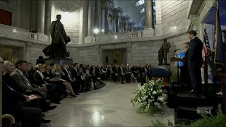 Funeral service held for former Kentucky Gov. John Y. Brown Jr. at state Capitol